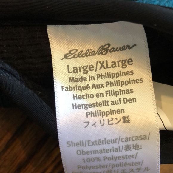 EDDIE BAUER Men’s Knit Touch Finger Turquoise Winter Gloves Size Large XL - Picture 8 of 11